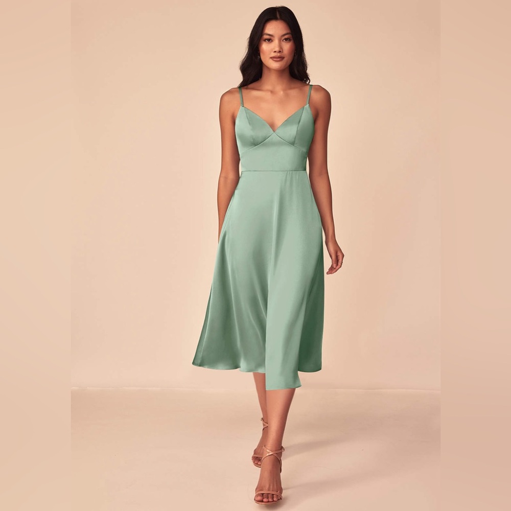 Dottie Stretch Satin Dress